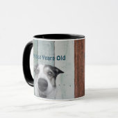 Mug personnalisé Black 50th Birthday (Devant gauche)