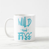 Mug personnalisé bleu sauvage et libre rustique à  (Gauche)