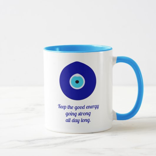 Mug Personnalisé Blue Evil Eye Drop Amulet (Droite)