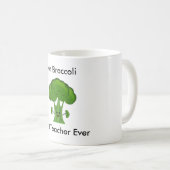 Mug Personnalisé, Brocoli, meilleur enseignant jamais (Devant droit)