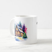 Mug Personnalisé Cabane Cosy (Devant gauche)