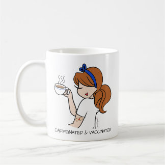 Mug Personnalisé Caffiné & Vacciné