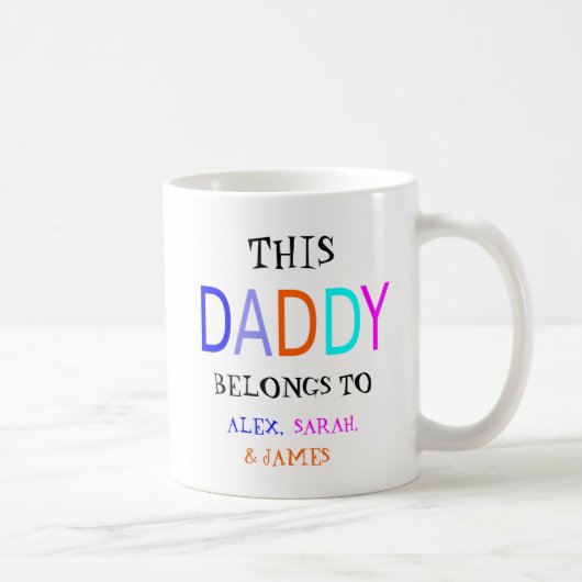 Mug Personnalisé, Ce Papa Appartient À, (Droite)