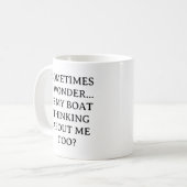 Mug Personnalisé, c'est ma pensée de bateau | Boating (Devant gauche)