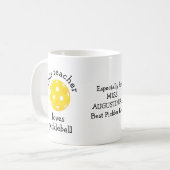 MUG PERSONNALISÉ CET ENSEIGNANT AIME LE PICKLEBALL (Devant gauche)
