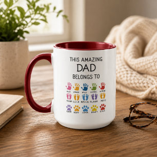 Mug Personnalisé Cet Incroyable Papa Appartient À Su