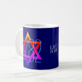 Mug Personnalisé Chaque année Monogramme Jour juif 578 (Devant gauche)