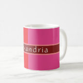 Mug Personnalisé Chic strié (Devant droit)