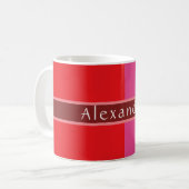Mug Personnalisé Chic strié (Devant gauche)
