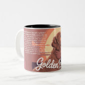 Mug Personnalisé Chien Retriever doré Souvenir du (Devant gauche)