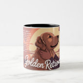 Mug Personnalisé Chien Retriever doré Souvenir du (Centre)
