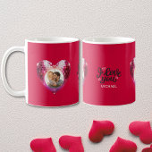 Mug personnalisé codé cerise romantique