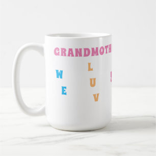 Mug Personnalisé Coloré Nous Vous Aimons Grand-Mère