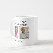 Mug Personnalisé comme père Comme fille/fils avec phot (Devant gauche)