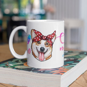 Mug Personnalisé Corgi Maman mignonne Amoureux des chi