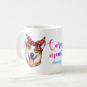 Mug Personnalisé Corgi Maman mignonne Amoureux des chi (Devant gauche)
