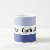 Mug Personnalisé Corrie Addict Deux Tons Bleu (Centre)
