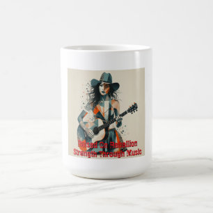 Mug Personnalisé Country Girl Guitarist Art Inspiratio