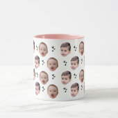 Mug Personnalisé Cute Baby Face 2 Photos (Centre)