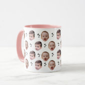 Mug Personnalisé Cute Baby Face 2 Photos (Devant gauche)