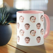 Mug Personnalisé Cute Baby Face 2 Photos