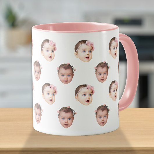 Mug Personnalisé Cute Baby Face 2 Photos