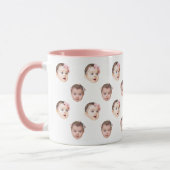 Mug Personnalisé Cute Baby Face 2 Photos (Gauche)