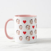 Mug Personnalisé Cute Baby Face 2 Photos (Gauche)