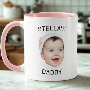 Mug Personnalisé Cute Baby Face Photo Papa Cadeau