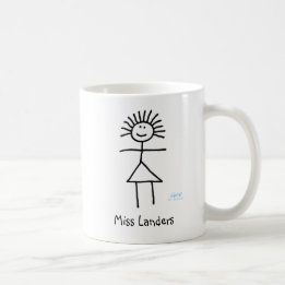 Mug Personnalisé Cute Funny Teacher Stick Figure