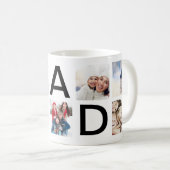 Mug Personnalisé | DAD | Photo texte moderne (Devant droit)