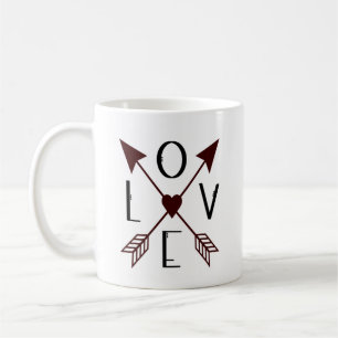 Mug Personnalisé Date de Mariage Amour avec Flèche