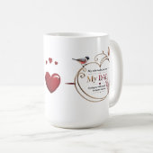 Mug personnalisé de 15 oz avec devis inspirant (Devant droit)