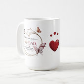 Mug personnalisé de 15 oz avec devis inspirant (Devant gauche)