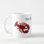Mug personnalisé de homard (Gauche)