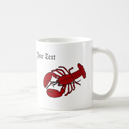 Mug personnalisé de homard (Droite)