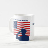 Mug Personnalisé de la fête des anciens combattant (Devant gauche)