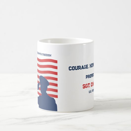Mug Personnalisé de la fête des anciens combattant (Centre)