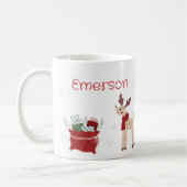 Mug personnalisé de Noël pour les enfants (Gauche)