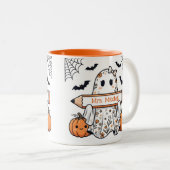 Mug personnalisé de professeur fantôme mignon d'Ha (Devant droit)