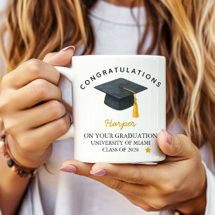 Mug personnalisé de remise de diplômes, cadeau de