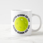 Mug Personnalisé de Taille Moyenne Texte Géant Pic (Droite)