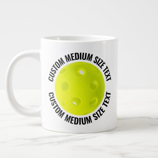 Mug Personnalisé de Taille Moyenne Texte Géant Pic (Gauche)