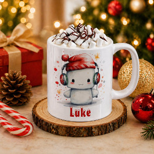 Mug personnalisé de vacances Marshmallow