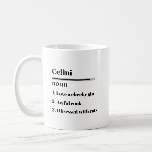 Mug personnalisé : des mugs de nom unique pour tou (Gauche)