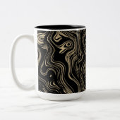 Mug personnalisé en or marbré (Gauche)