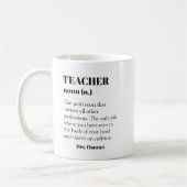 Mug Personnalisé Enseignant Définition Mot Noun Année (Gauche)