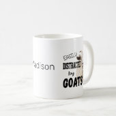 Mug Personnalisé Facilement Distrait Par Les Chèvres (Devant droit)