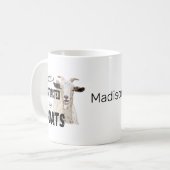 Mug Personnalisé Facilement Distrait Par Les Chèvres (Devant gauche)