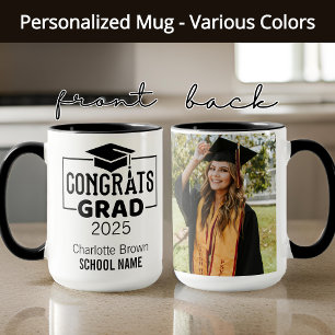 Mug personnalisé Félicitations au diplômé pour ell